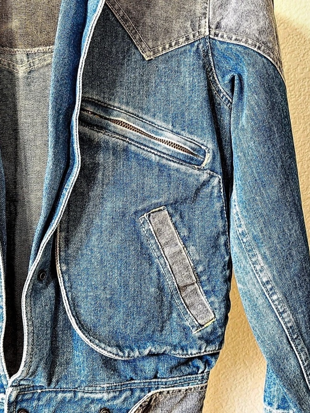 Colorblock Denim Jacket - Picture 6 of 6